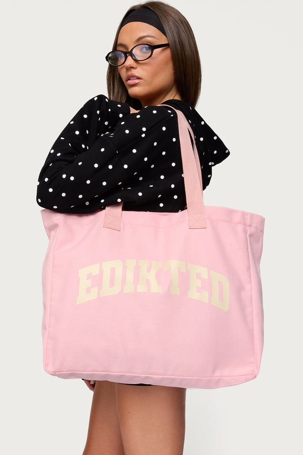 Edikted My Edikted Tote Bag Pink