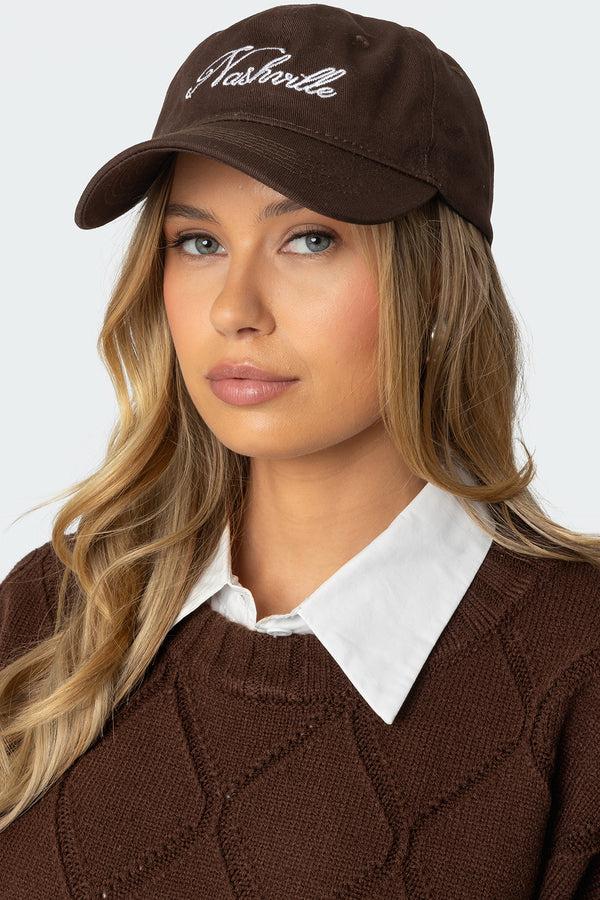 edikted Nashville Adjustable Cap brown