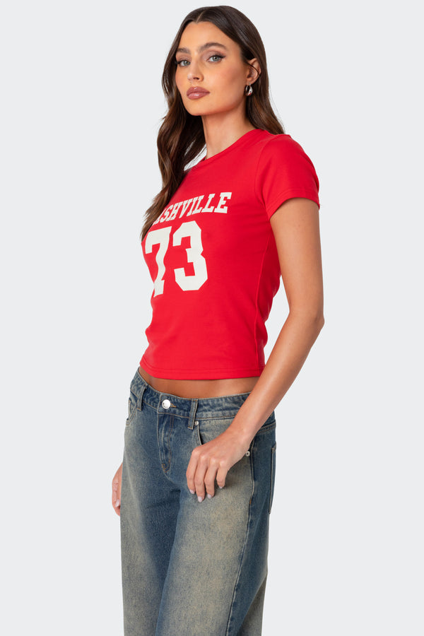 Edikted Nashville T Shirt Red