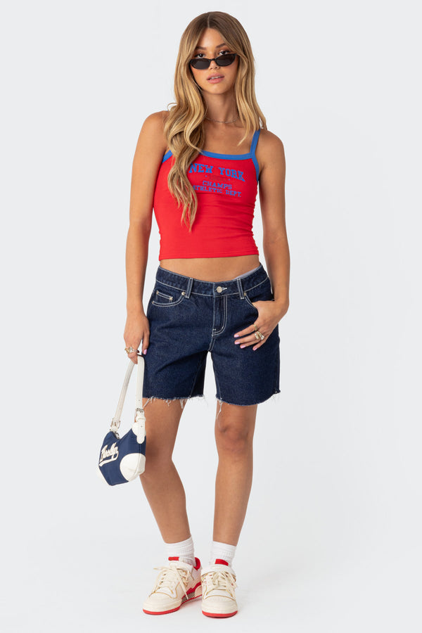 Edikted New York Tank Top Red