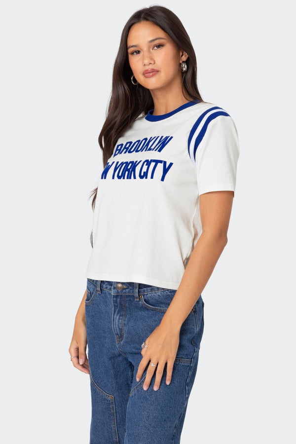 Edikted New Yorker T Shirt White