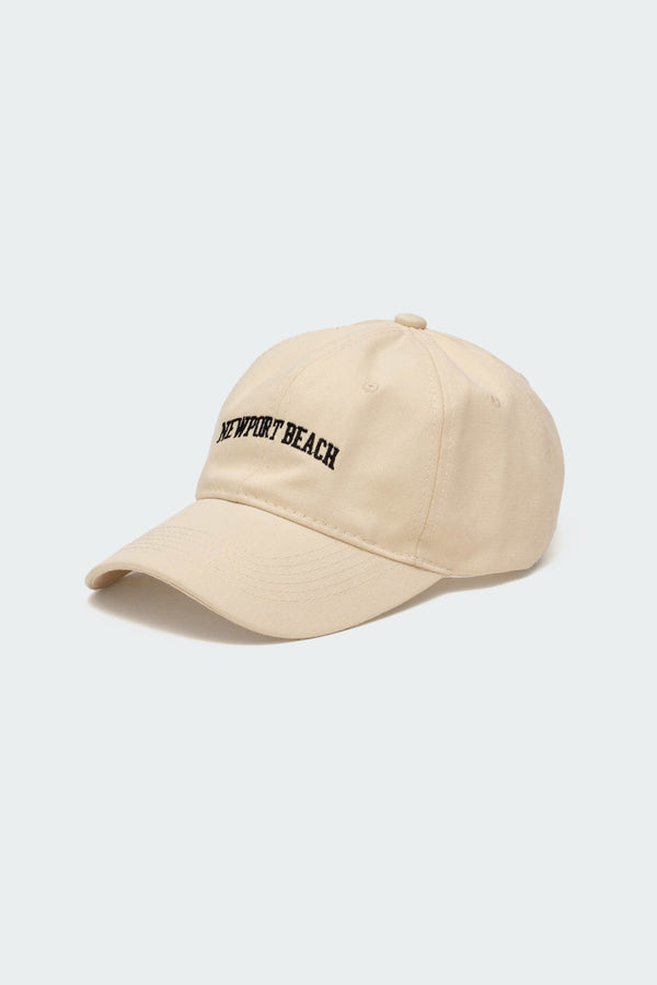 Edikted Newport Beach Baseball Cap Cream