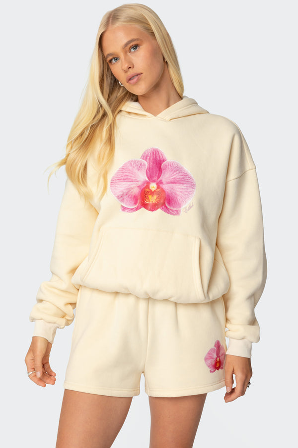 edikted Orchid Babe Hoodie yellow
