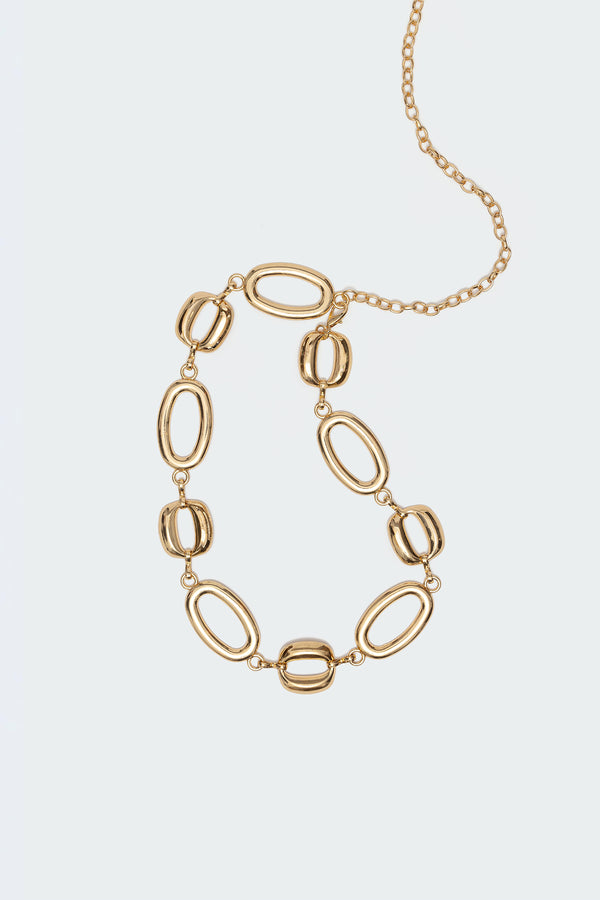 Edikted Oval Chain Belt Gold