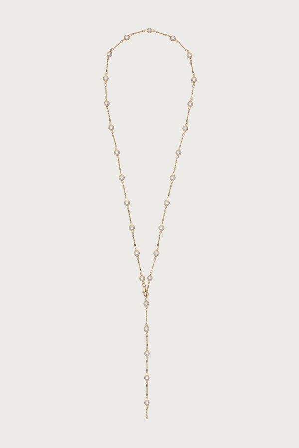 Edikted Pearled Up Necklace Gold