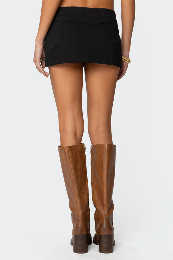 Edikted Peni Mini Skort Black