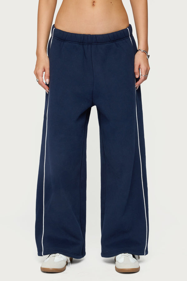 Edikted Petite Autumn Sweatpants Navy