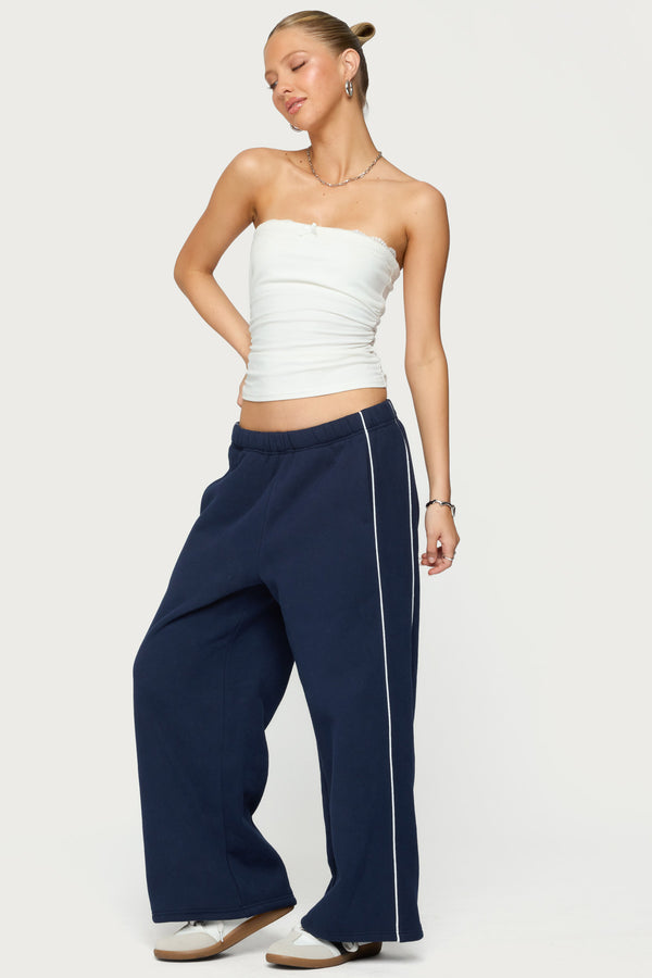 Edikted Petite Autumn Sweatpants Navy