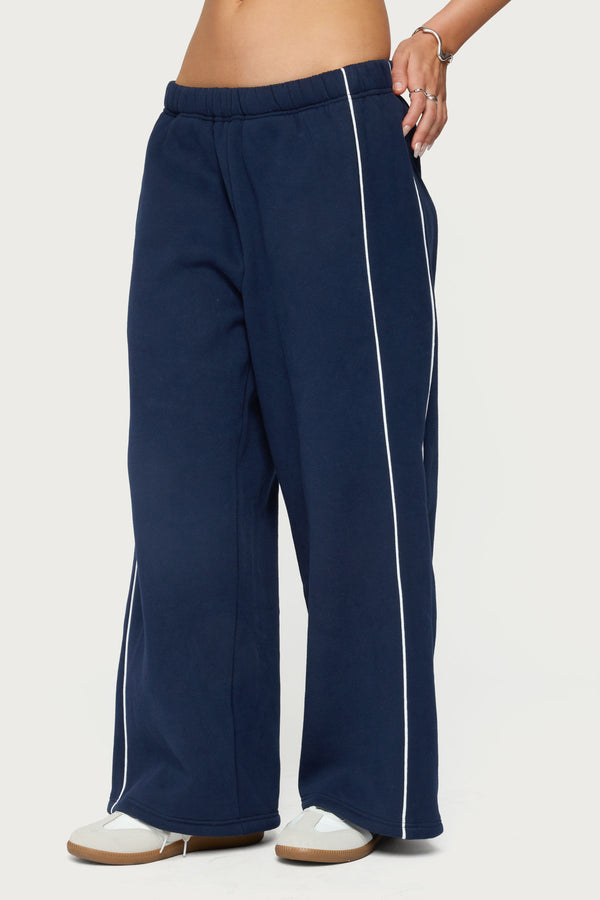 Edikted Petite Autumn Sweatpants Navy