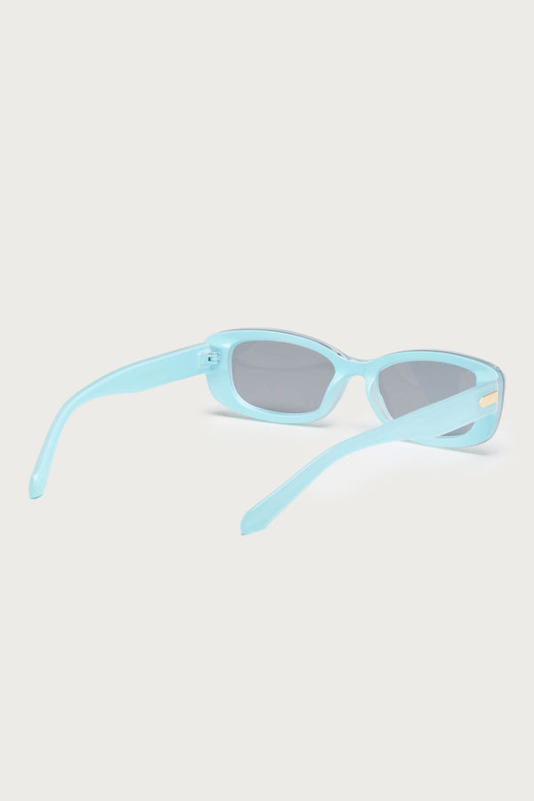 Edikted Posie Rectangle Glasses Blue