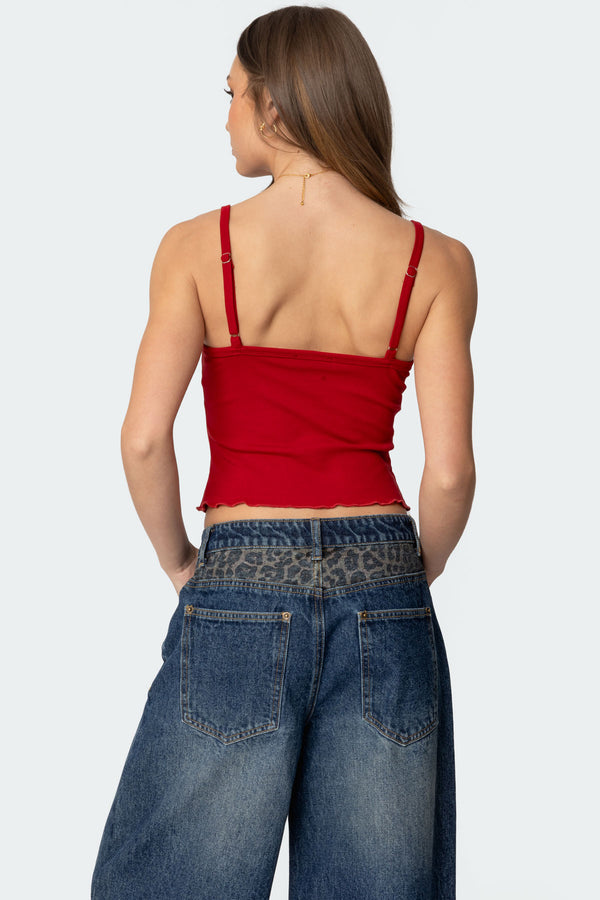 Edikted Precious 7 Tank Top Red