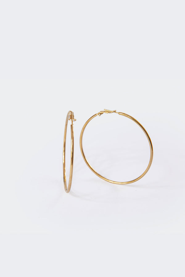 Edikted Pure Hoop Earrings Gold