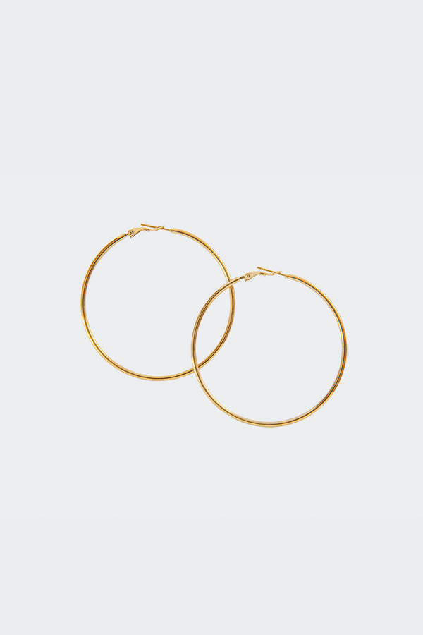 edikted Pure Hoop Earrings gold