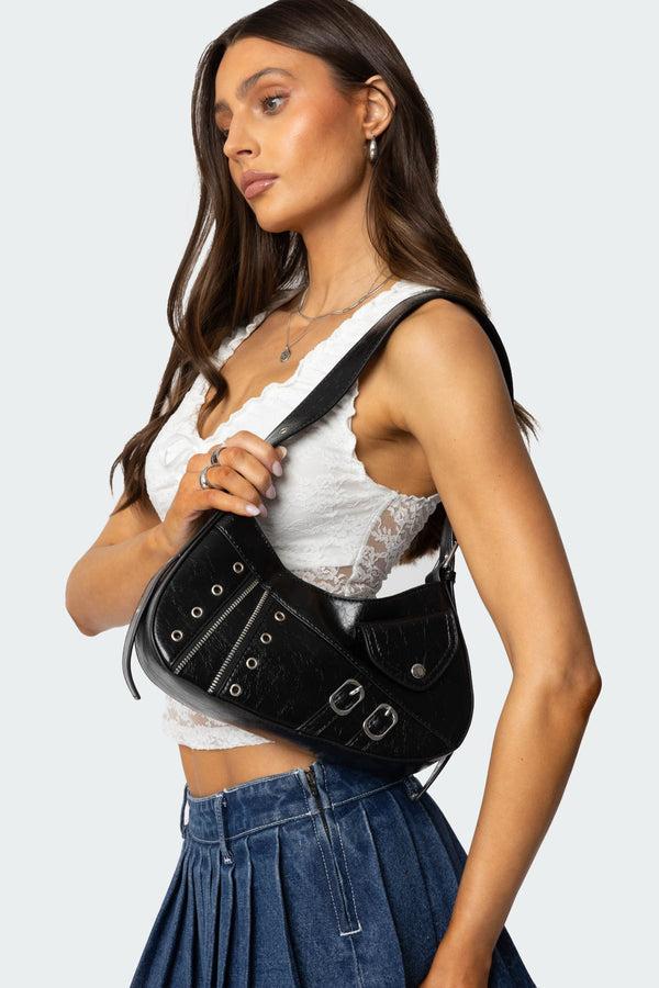 edikted Quincie Utility Shoulder Bag black