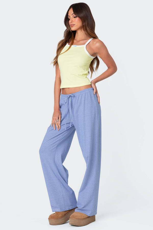 Edikted Ramira Contrast Tank Top Yellow