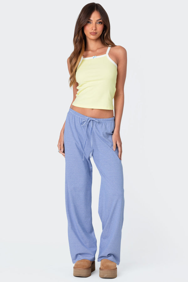 Edikted Ramira Contrast Tank Top Yellow