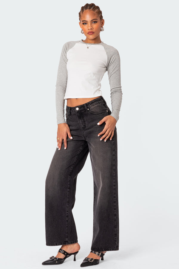 Edikted Raya Long Sleeve T Shirt White