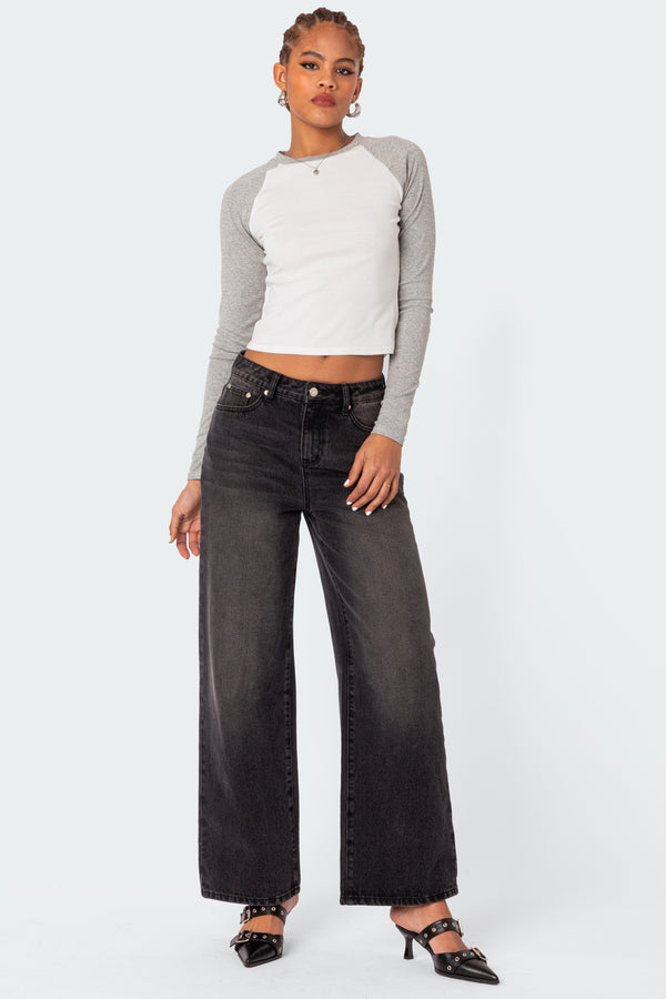 Edikted Raya Long Sleeve T Shirt White