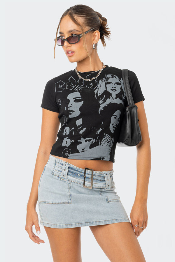 edikted Read My Face T-Shirt black