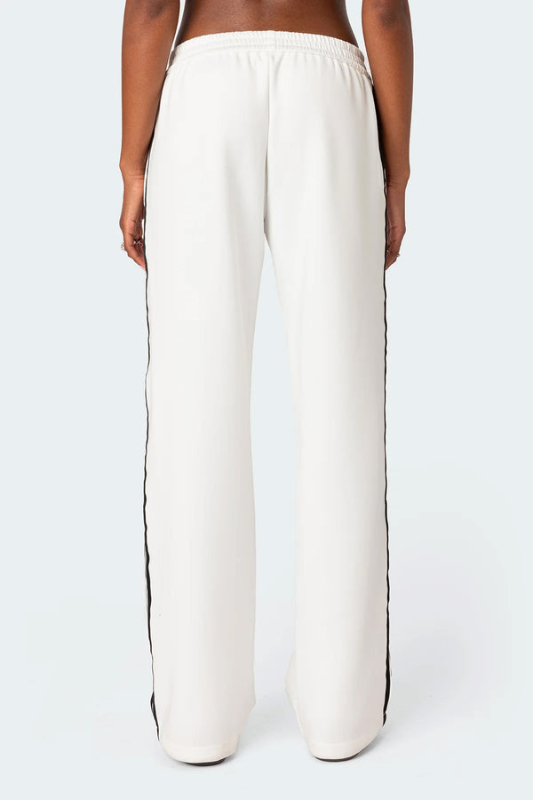 Edikted Robyn Track Pants White