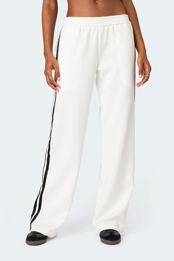 Edikted Robyn Track Pants White