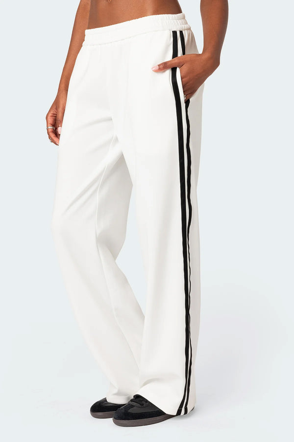 Edikted Robyn Track Pants White