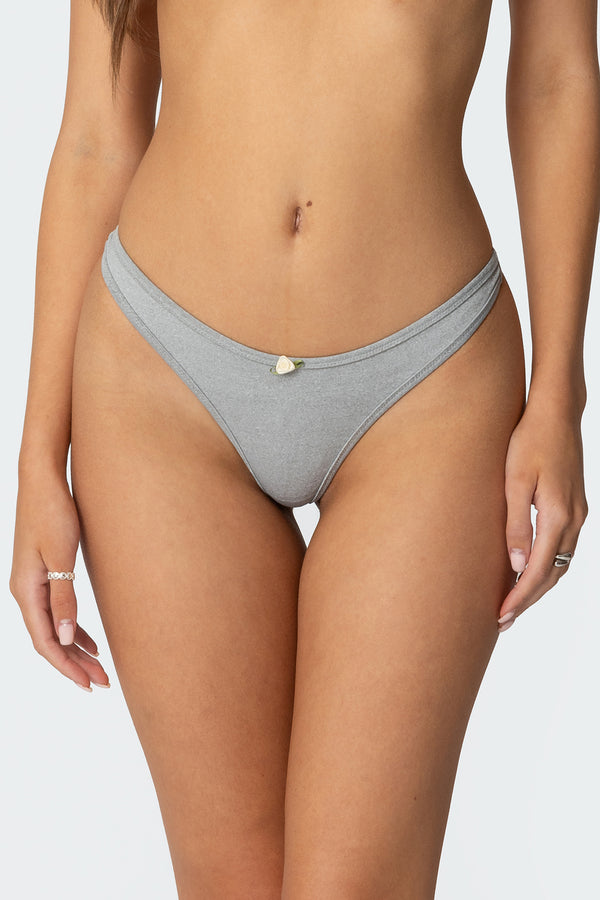 Edikted Roselyn Thong Gray Melange