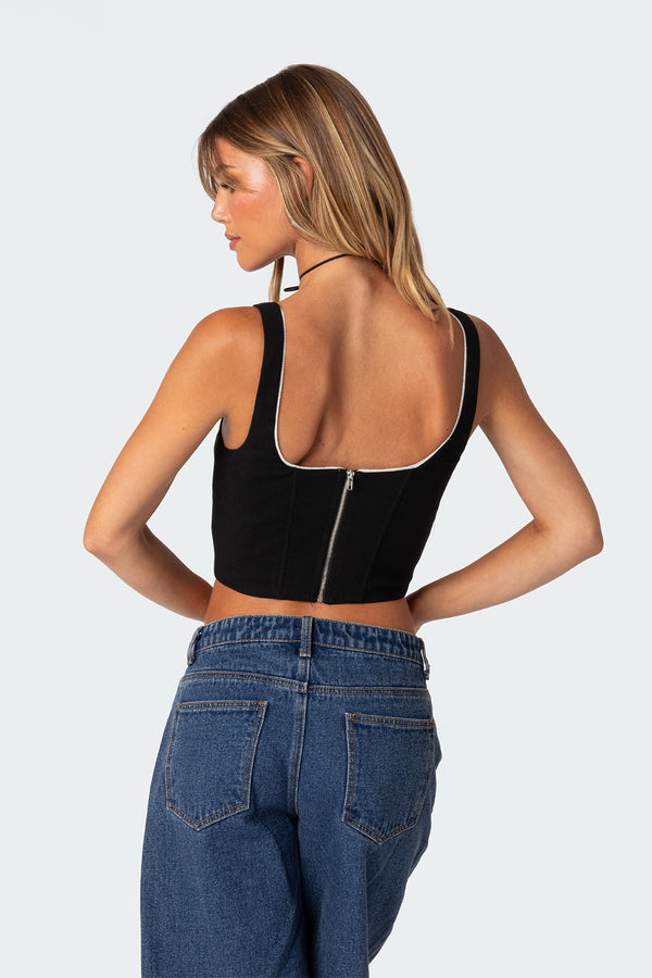 Edikted Sailor Corset Black