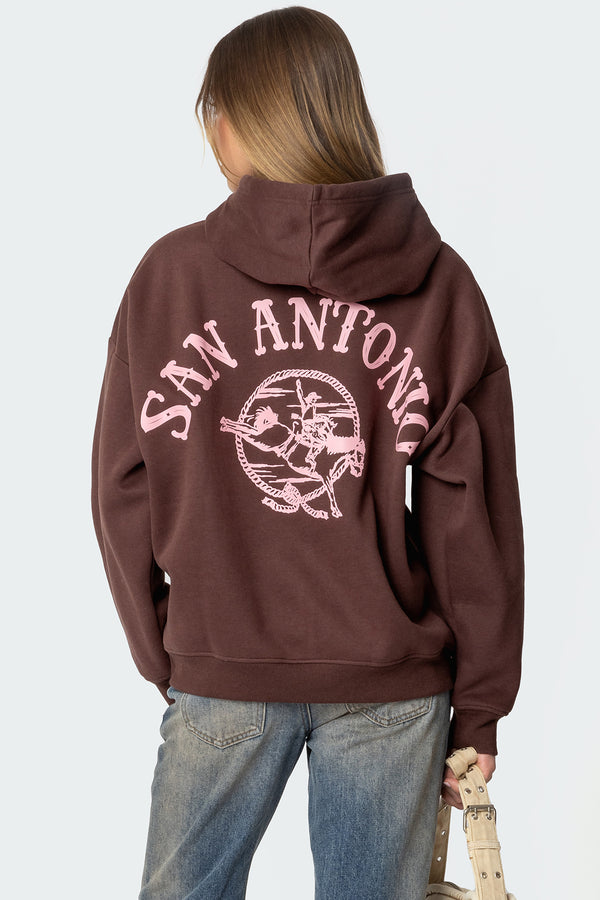 edikted San Antonio Hoodie brown