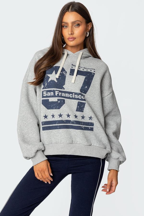 edikted San Francisco Hoodie gray melange