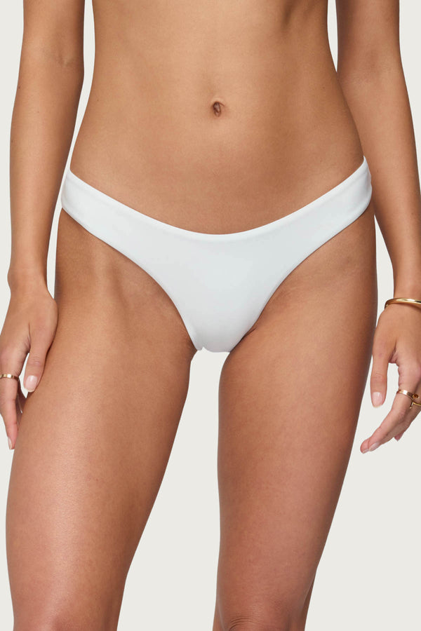 Edikted Shellee Bikini Bottoms White