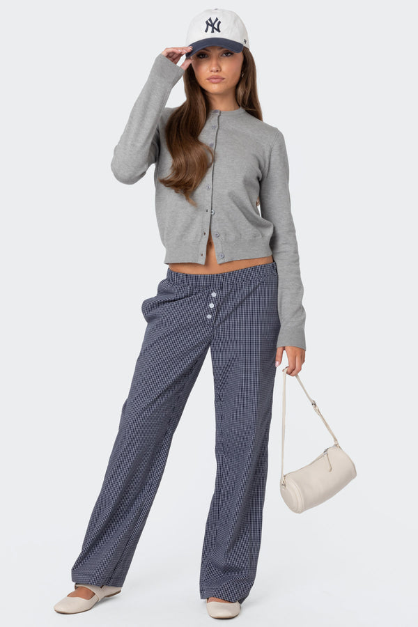 Edikted Shlo Knitted Cardigan Gray Melange