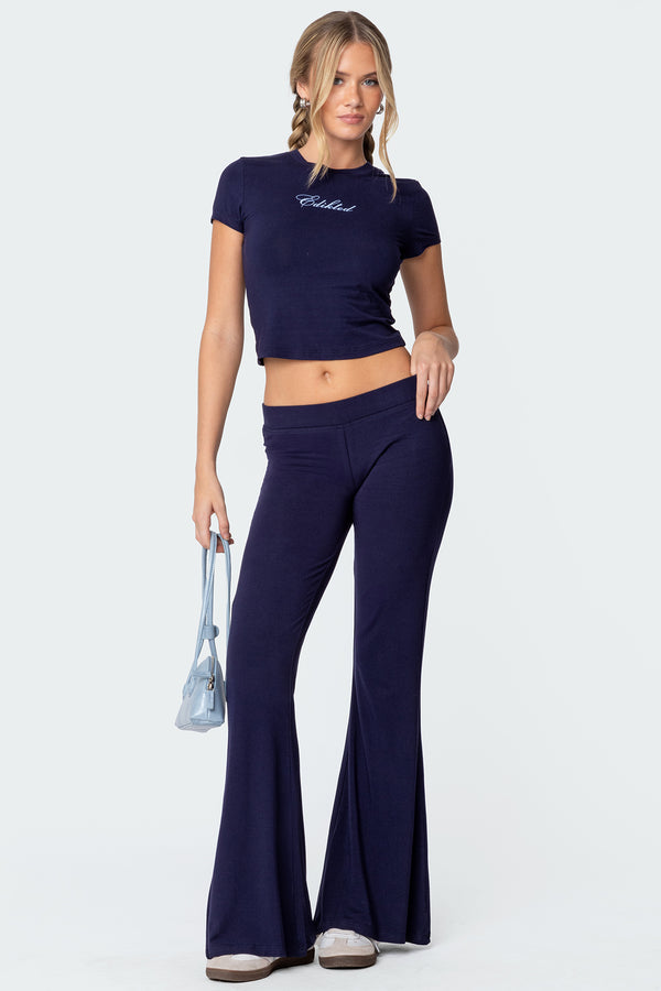 Edikted So Edikted T Shirt Navy