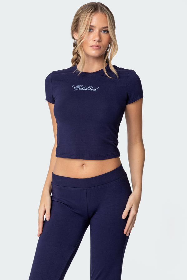 edikted So Edikted T Shirt navy