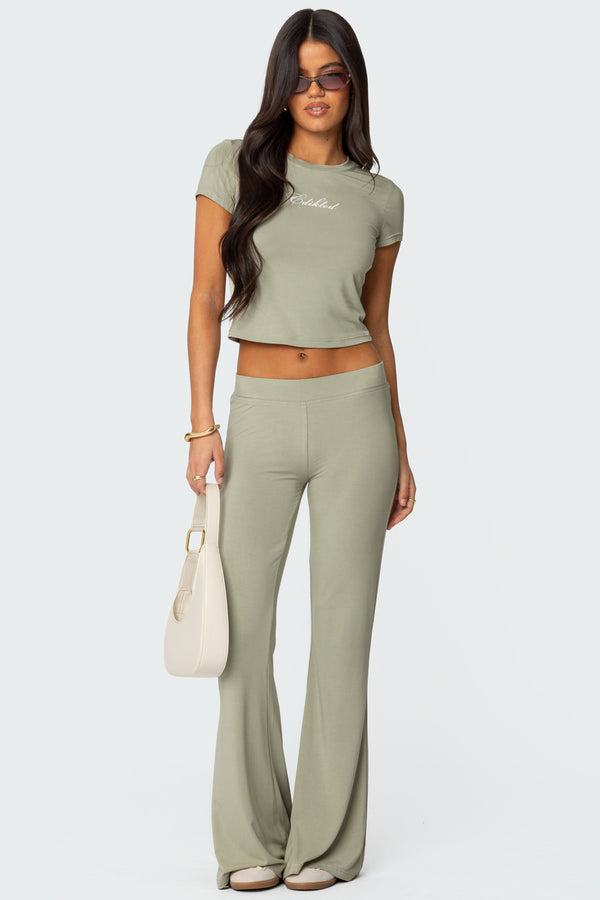 Edikted So Edikted T Shirt Olive