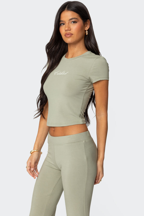 Edikted So Edikted T Shirt Olive