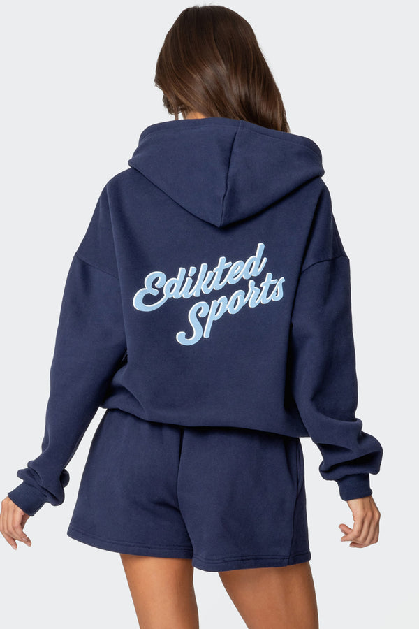 edikted So Sporty Hoodie navy