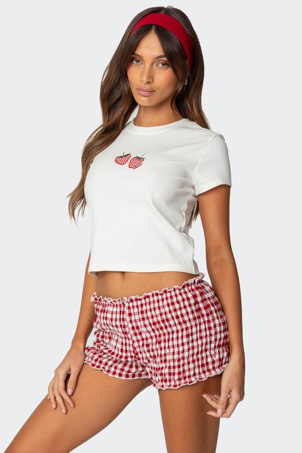 Edikted So Sweet Baby T Shirt White