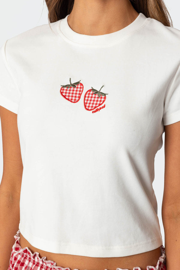 Edikted So Sweet Baby T Shirt White