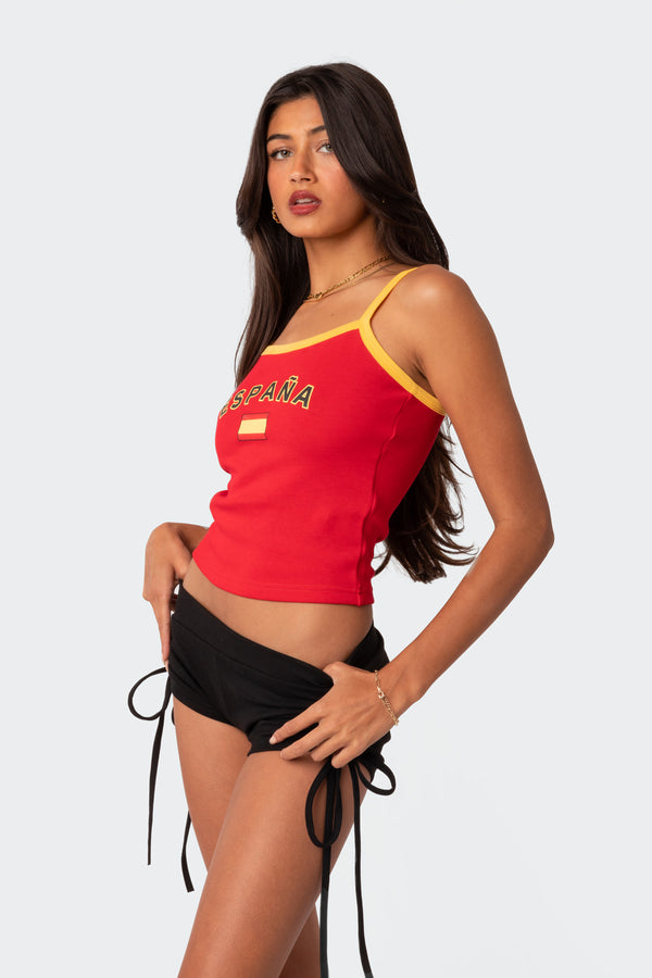 Edikted Spain Tank Top Red