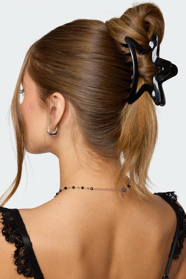 edikted Star Claw Clip black