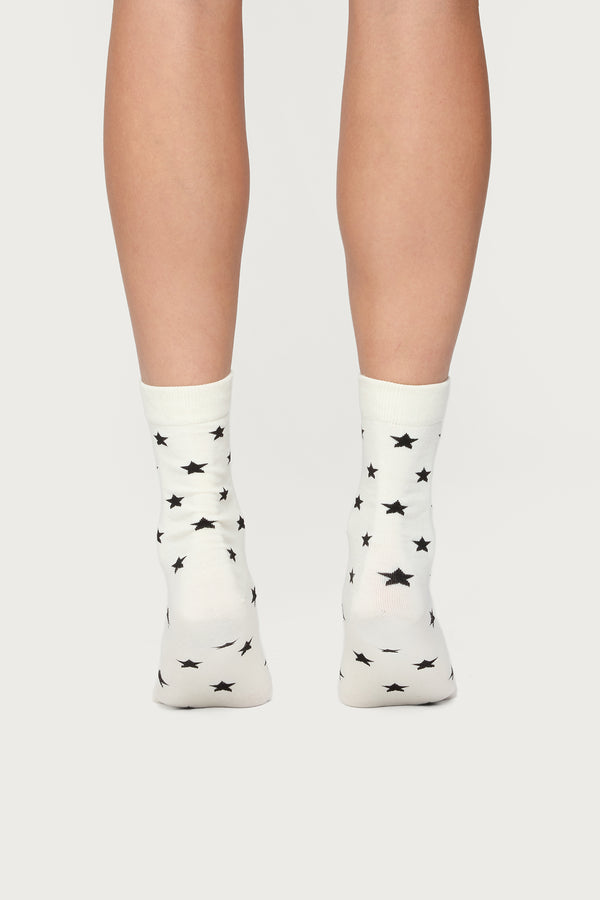 Edikted Star Socks White