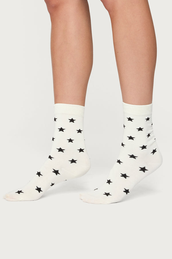 edikted Star Socks white