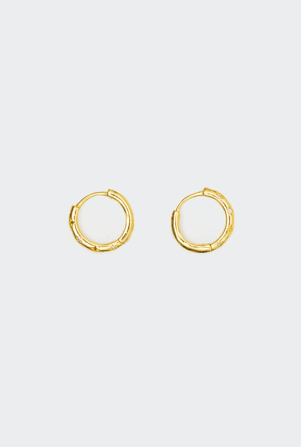 Edikted Stardust Mini Hoop Earrings Gold