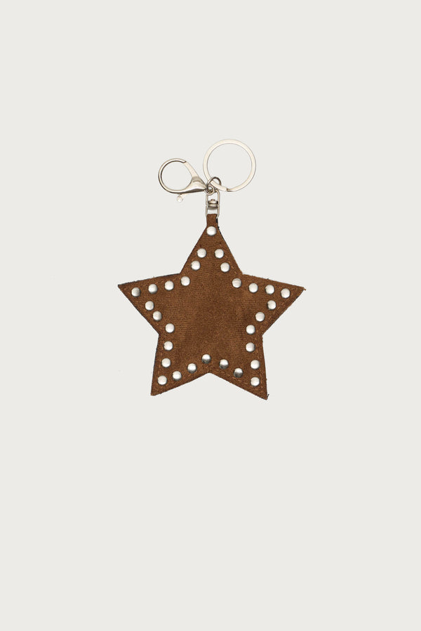 Edikted Stargazing Studded Faux Suede Charm Brown