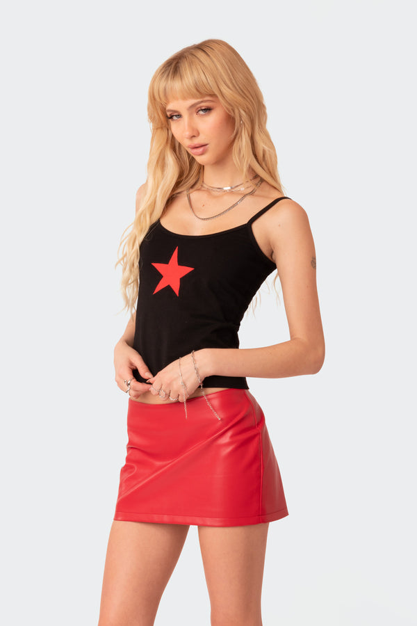 Edikted Starring Tank Top Black