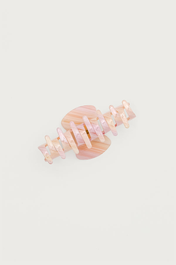Edikted Striped Claw Clip Pink