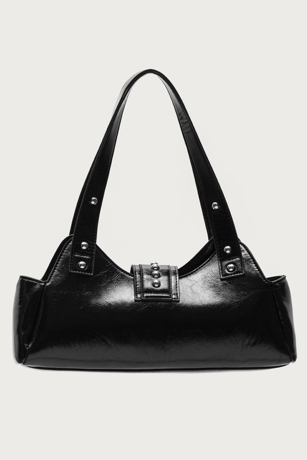 Edikted Studded Faux Leather Bag Black