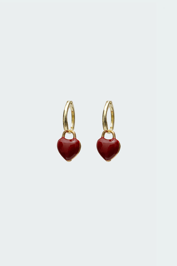 Edikted Sweetheart Earrings Gold