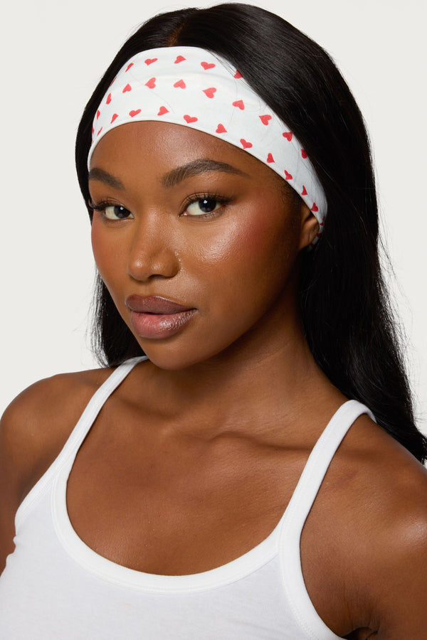 edikted Sweetheart Headband white